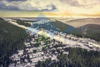 Pârtia M1 Stațiunea Rânca - Fotografie aeriană din dronă